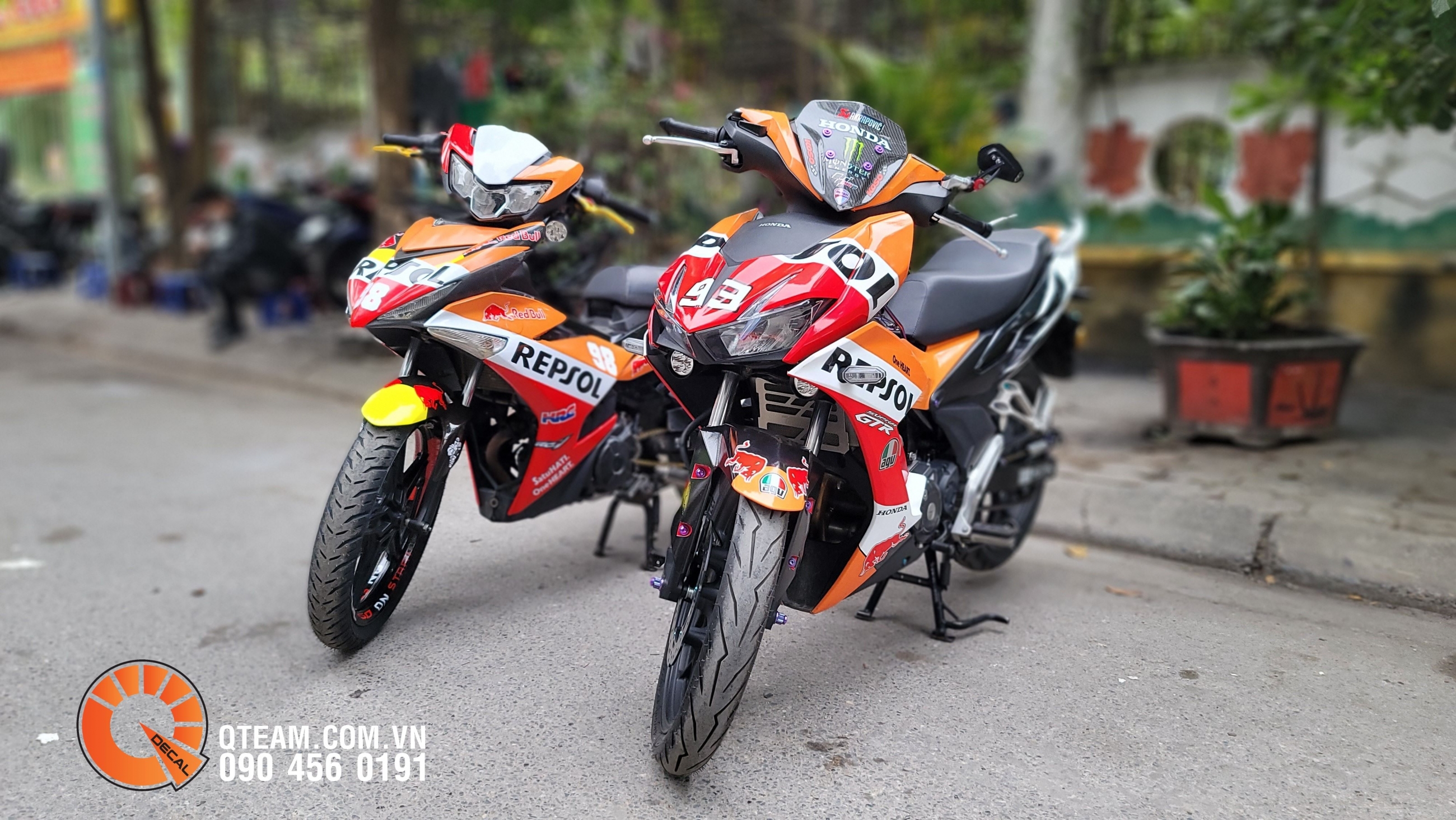 Tem trùm WinnerX Repsol &amp; Exciter 150