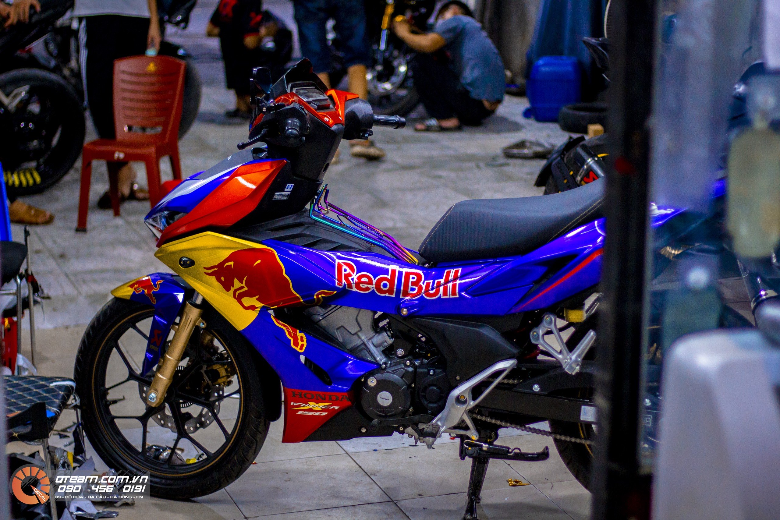 Tem trùm WinnerX Redbull đỏ xanh cá tính