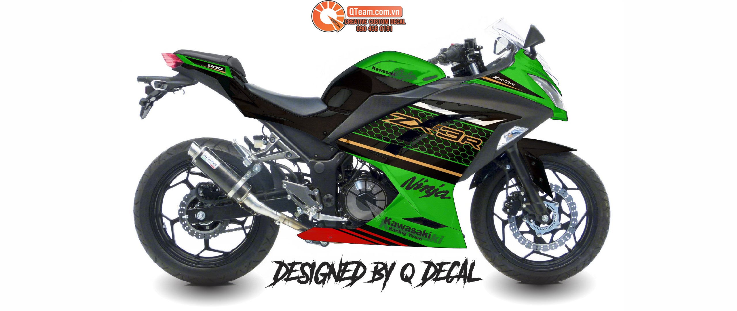 Tem trùm Design cho Ninja300 cực nét