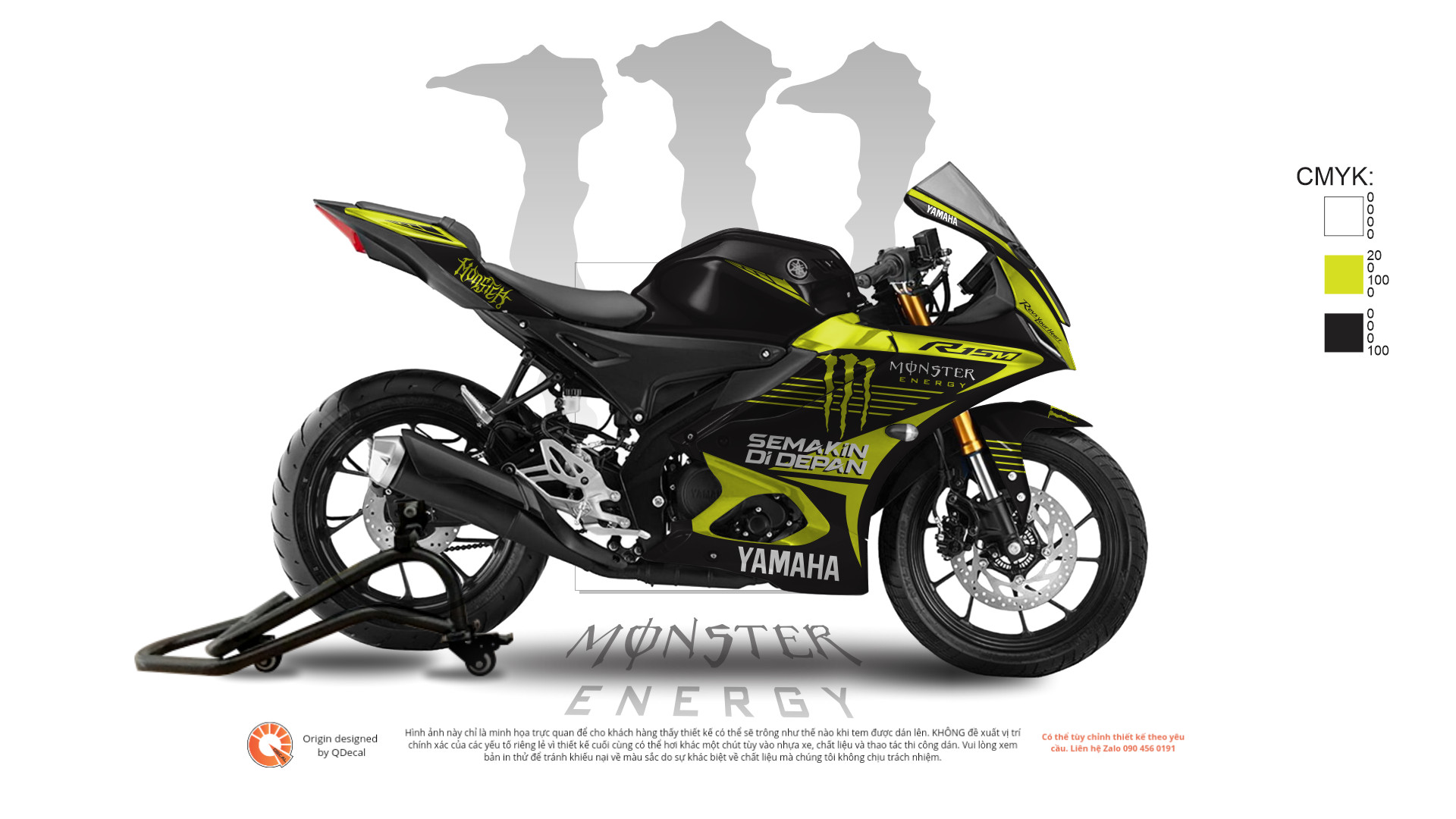 Tem Trùm Kawasaki Ninja650 Monster candy cao cấp